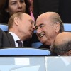 Vladimir Putin in Sepp Blatter.