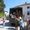 Prevoz humanitarne pomoči na letališče Brnik