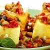 Polenta s feto in zelenjavno omako
