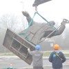 murska-sobota, postavljanje-kipa