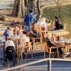 terasa, lokal, gostilna, bar, ljudje, druženje