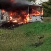 požar, adrijanci, avtobus
