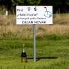 Udeleženci tekme v Radencih so na luknji številka sedem naleteli na posebno tablo, na kateri je zabeležen prvi "hole in one", ki ga je 20. avgusta 2021 zadel Dejan Novak.