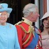 Meghan Markle, princ Harry, Camilla, princ Charles, Elizabeta II.
