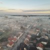dron, megla, murska-sobota, murska, zračni, panorama, ulice, mesto