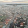 dron, megla, murska-sobota, murska, zračni, panorama, ulice, mesto