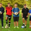 Matic Podgoršek (v rdečem dresu) iz Footgolf kluba Pomurje je bil zmagovalec pri U16.