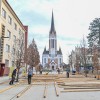 drsališče, trg, priprava, delavci, montaža, drsališča