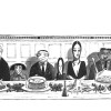 Originalni liki, ki jih je narisal Charles Addams, so bili karikatura stereotipne ameriške družine 2