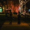 drsališče, druženje, nočna, množica, drižina, led