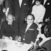 Na premieri največjega jugoslovanskega filma Neretva 1968 v Sarajevu - od leve proti desni Orson Wel