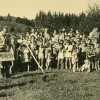 OŠ MPT Polaganje temeljnega kamna 31. avgusta 1953 (Fototeka Muzeja Velenje)