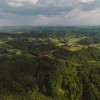 dron, panorama, simbolična, goričko, gozd, narava