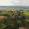 dron, panorama, simbolična, goričko, gozd, narava