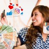 instagram, influencerka, dekle, ženska, mobitel