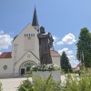 katoliška-cerkev-sv.-nikolaj, cerkev-svetega-nikolaja, blagoslov-spomenika, kip
