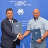 podpis pogodbe, občina lendava, gradnja telovadnice, gaberje