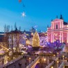 novo leto, praznična ljubljana, tromostovje, lučke