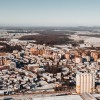simbolična, murska-sobota, zima, sneg, zasnežena, dron
