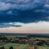 simbolična, nevihta, neurje, vreme, oblačno, oblaki, dron