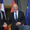 Nemški kancler Olaf Scholz in francoski predsednik Emmanuel Macron