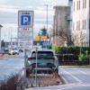 simbolična, parkirišče, parking, cona, parkomat, pločnik, promet
