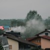 simbolična, zima, kurjava, kurjenje, drva, dim, onesnaženje, zrak