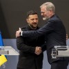 Češki premier Petr Fiala in ukrajinski predsednik Volodimir Zelenski