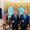 Ameriški predsednik Donald Trump Karol Nawrocki