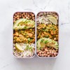 meal prep, riž, čičerika