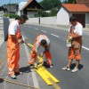 talne oznake, barvanje, cesta