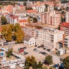 simbiločna, blagovnica, murska-sobota, dron, tržnica, blok, stanovanja, parkirišče