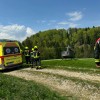 delovna-nesreca, padec-z-lestve, helikopter