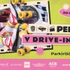 drive-in kino, center vič, parkirišče