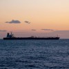 tanker, flota v senci