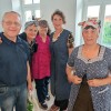 Zasedba pred nastopom: Dario Sarić, Bernarda Frankovič, Lidija Šterk, Stanka Planinc in Mira Madronič