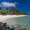 Mogočna gora Le Morne Brabant v ozadju, Mauritius