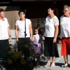 Ljudske pevke s Telč na Telški žetvi. Njihov glas sicer seže v deveto vas in še dlje – do Ohrida na jugu in Essna na severu