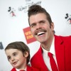 Perez Hilton s sinom Mariem na podelitvi GLSEN Respect Awards leta 2017 v Beverly Hillsu. Oče treh o