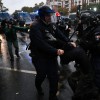 policija, protest