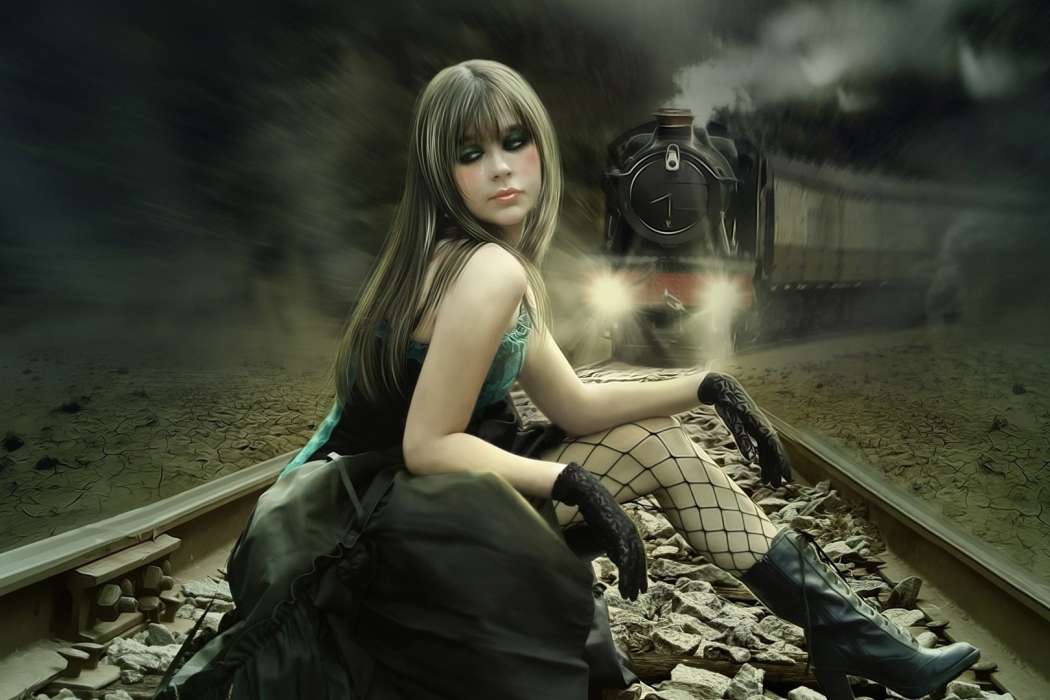 14355-girl-in-front-of-the-train-1920x1080-fantasy-wallpaper