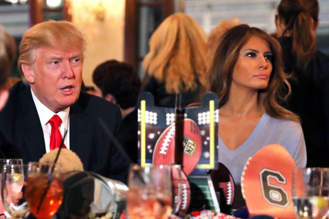 melania trump superbowl zabava