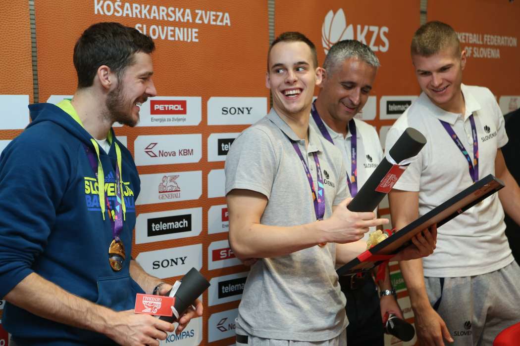 Goran Dragić, Igor Kokoškov, Klemen Prepelič, Edo Murić