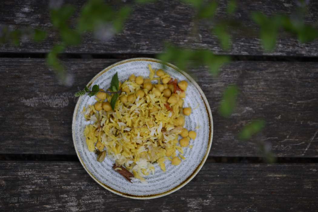 chole biryani