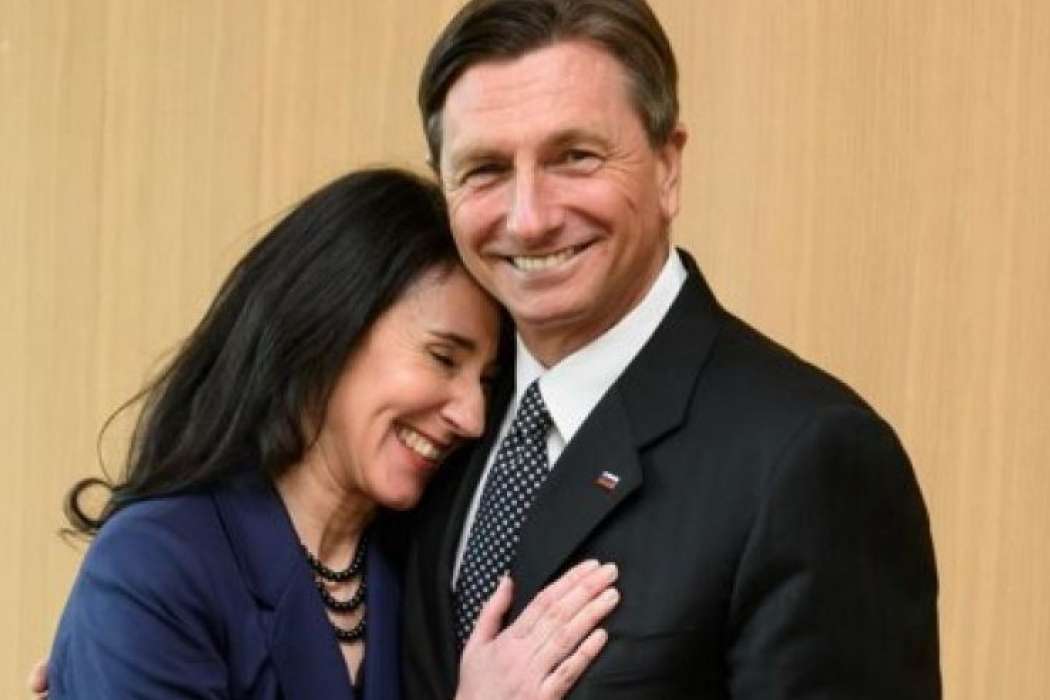 Borut Pahor in Tanja Pečar