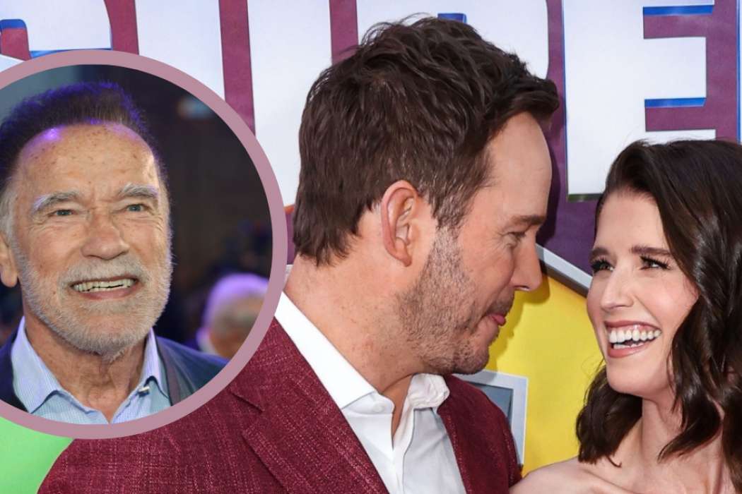 Arnold Schwarzenegger, Chris Pratt, Katherine Schwarzenegger