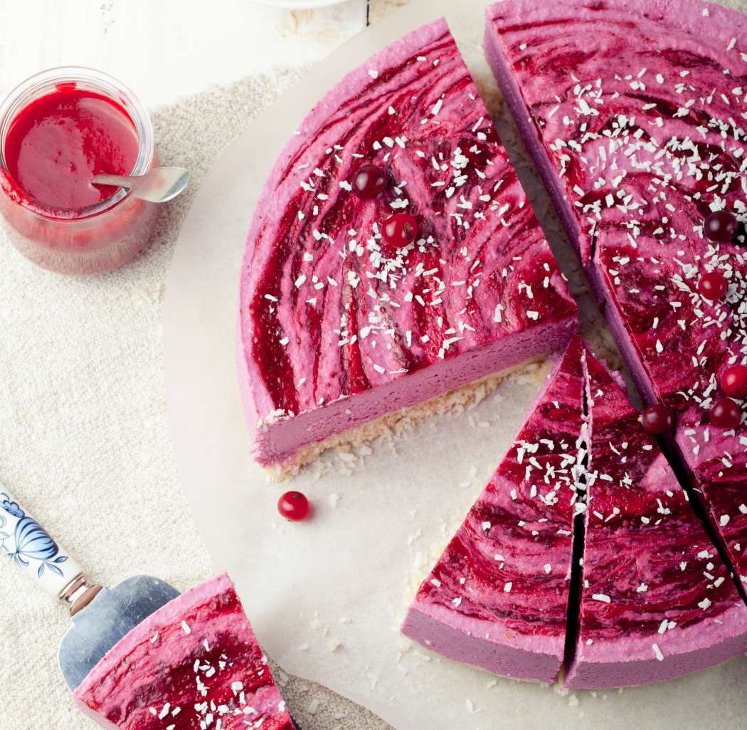 Raw vegan berry cheesecake gluten - Copy