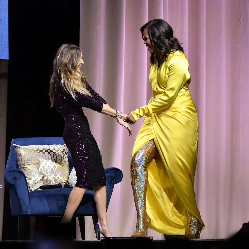 Michelle-Obama-Balenciaga-Boots-December-2018