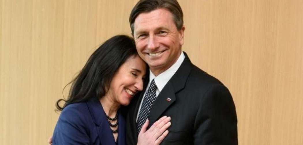 Borut Pahor in Tanja Pečar