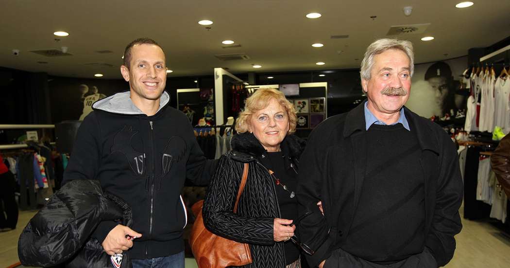Jure Košir s staršema